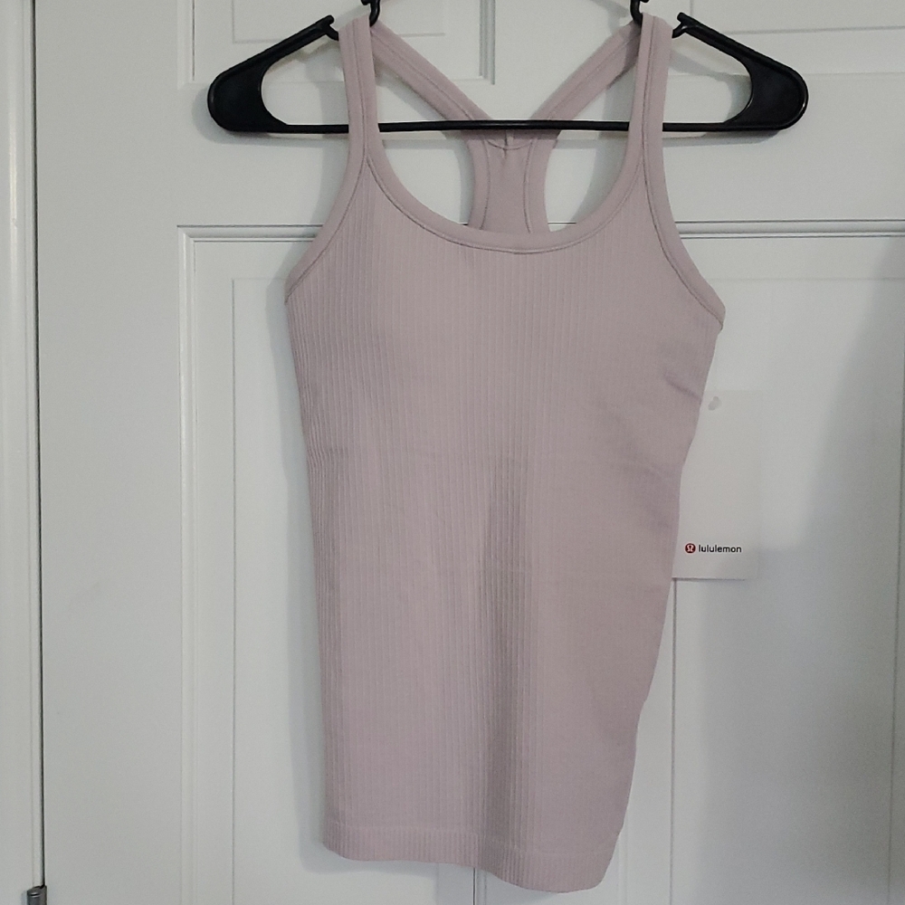 NWT Lululemon Ebb To StreetTank Sz 4 Pink Porcelain Pink